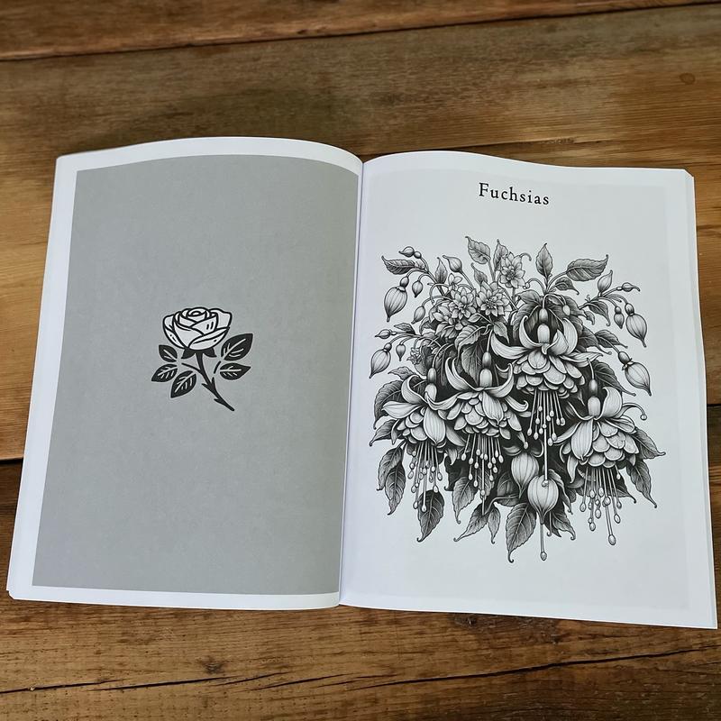 Stunning Blooms Adult Coloring Book for Women and Men - A Premium Masterpiece of Flowers and Botanical Beauties 6