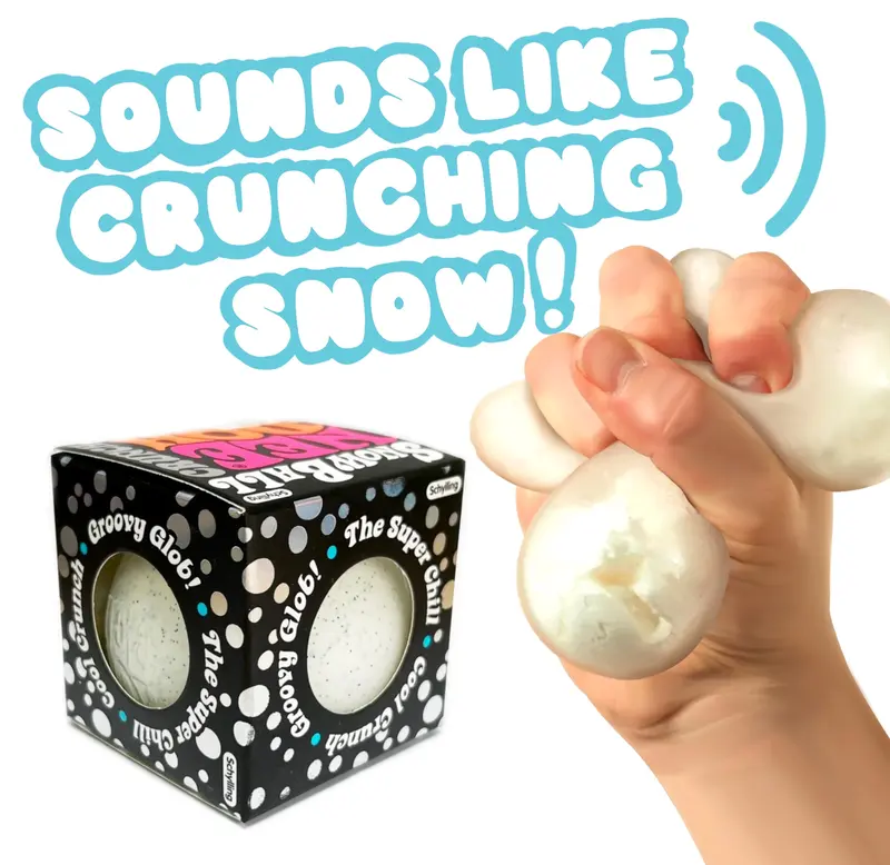 NeeDoh SnowBall Crunch Fidget Toy Snow Anti Stress Sensory Ball 0