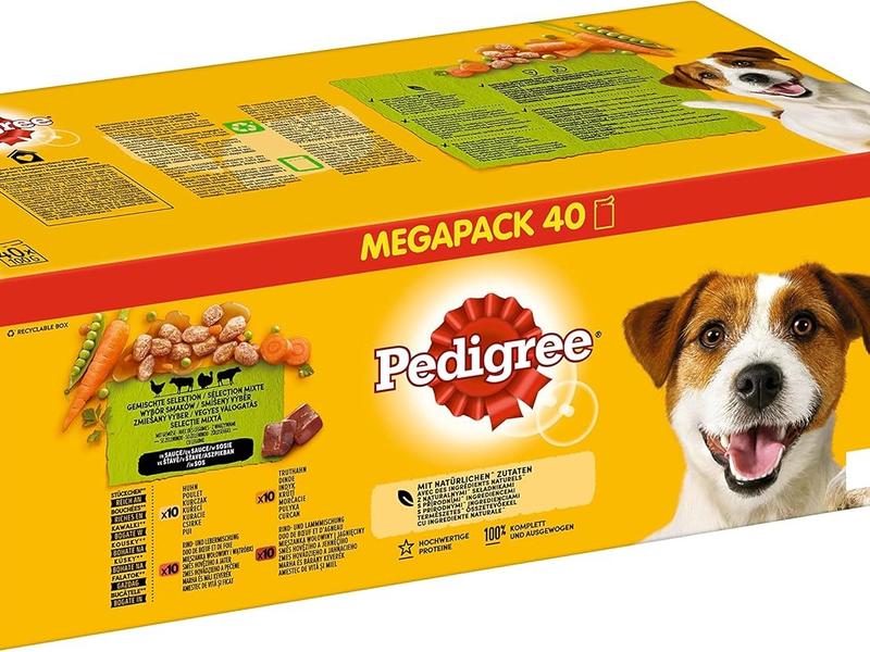 Mixed Selection in Gravy 40 Pouches, Adult Wet Dog Food, Megapack (40 x 100 g) 1