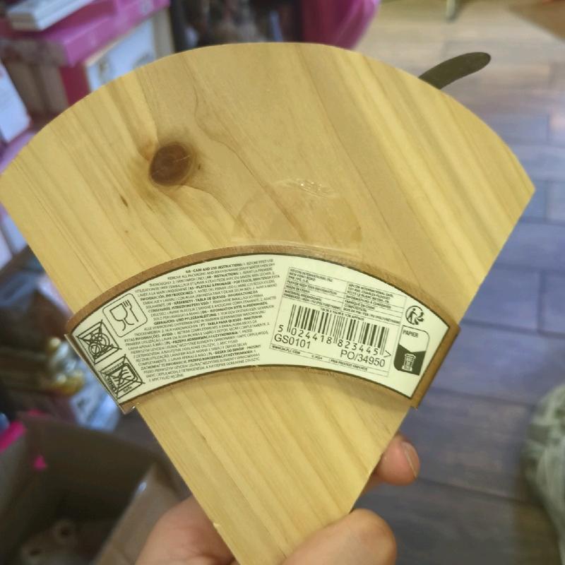 Handcrafted Cheese Board with Slice - Perfect for Kitchen Chopping Wood 3