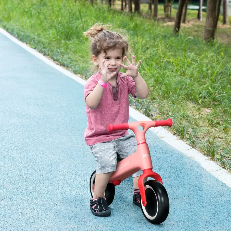 AIYAPLAY Toddler Balance Bike, Adjustable Seat Height, Lightweight Frame for Easy Control, Ideal for 1.5 - 3 Years Old, Pink | Aosom UK 1