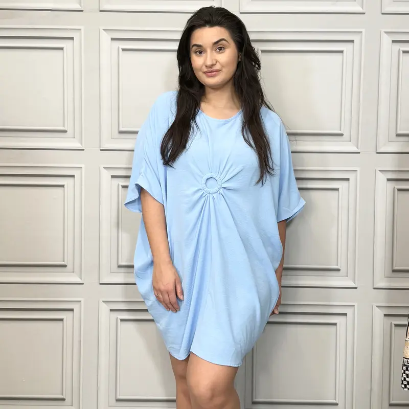 [Silu Boutique] Crinkle Ring Front Summer Dress , Fits up to UK30, Summer Dresses, Summer Wear, Women's Summer Fashion 3
