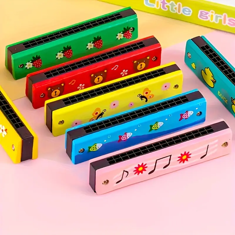 [16-Hole Harmonica for Youngsters] 16-Hole Harmonica Musical Toy for Youngsters - Perfect Beginner's Gift for Christmas, Halloween & Birthdays (Color Varies), Perfect for Winter, New Year 8