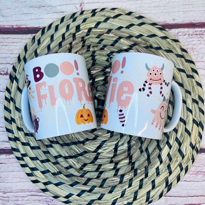 ‘Little Monsters’ Personalised Halloween Mug 1