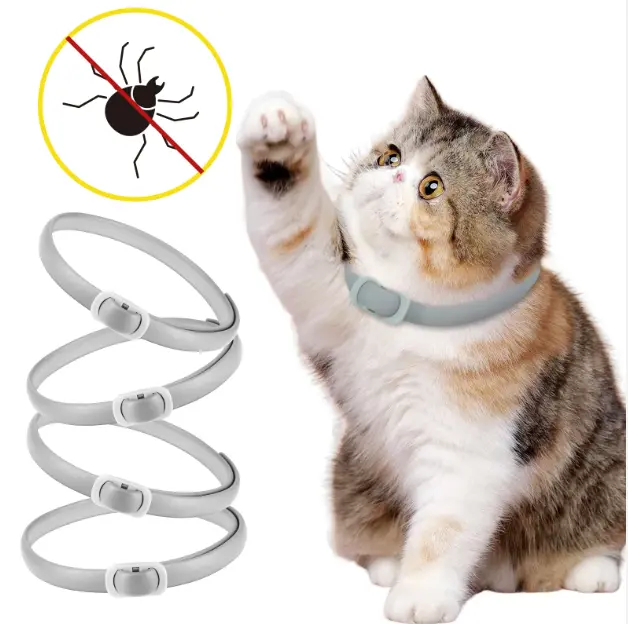 4 Pcs (4 x Collars) Flea And Tick Collars For Cats Waterproof Adjustable Pet Collar 24 Months 2