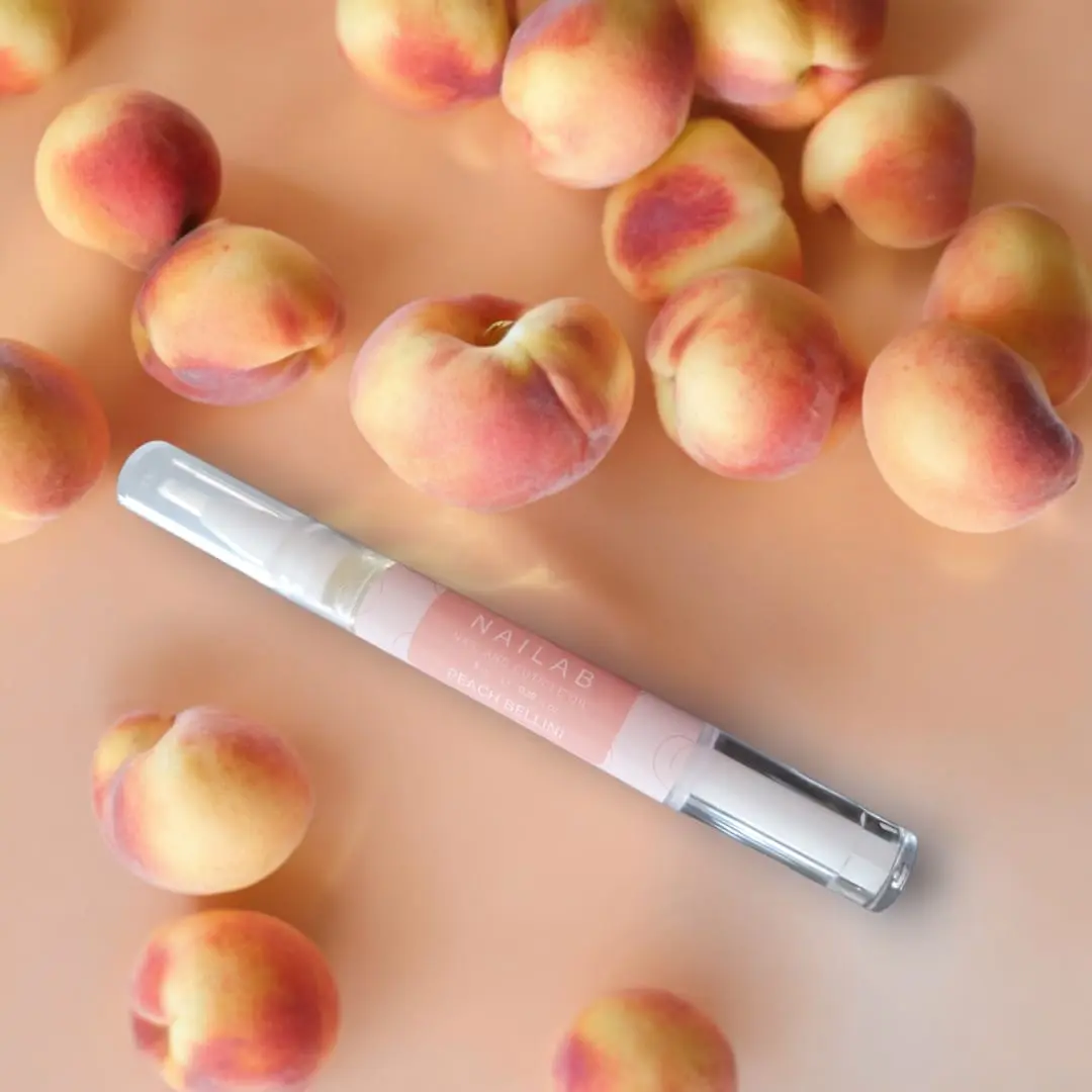 NAILAB Peach Bellini Scented Nail And Cuticle Oil 3ml Twist Pen - Ultra Nourishing