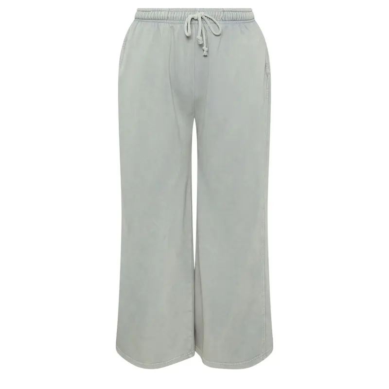 YOURS Curve Grey Wide Leg Joggers 4
