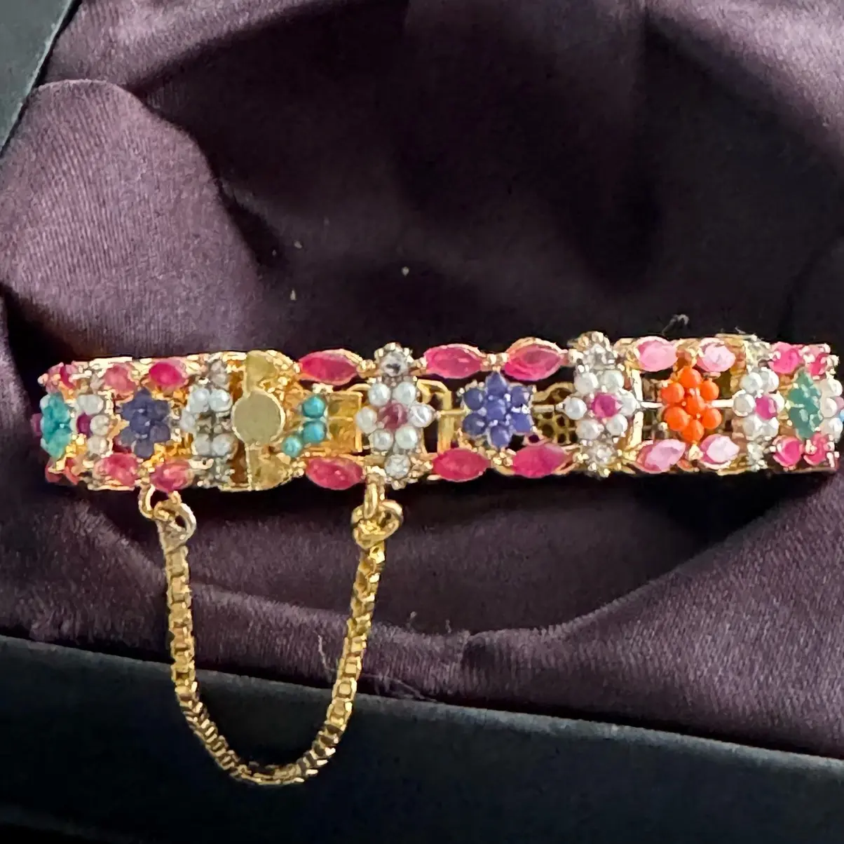 Multi stone gems bracelet