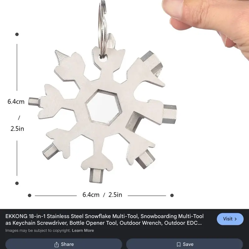 18in 1 snowflake design tool spanner set 6