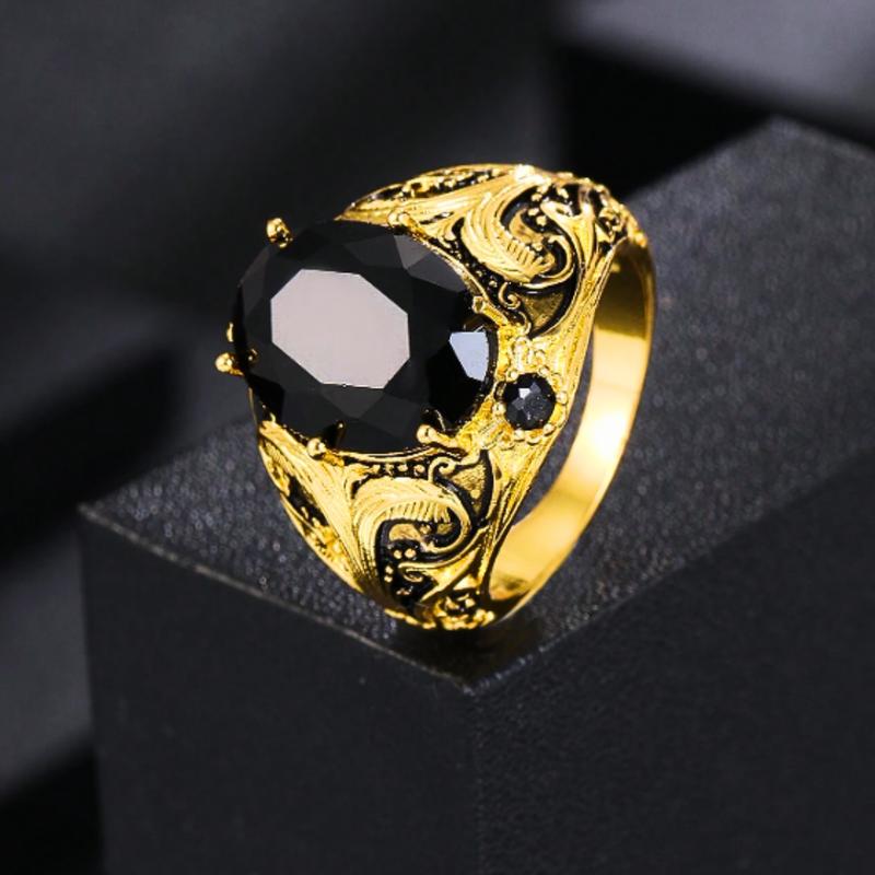 Men's Fashion Copper Alloy Rings, Wedding Ring Jewelry, Engagement Rings, Daily Accessories for Boyfriend Party, Father's Day, Christmas Gifts 5