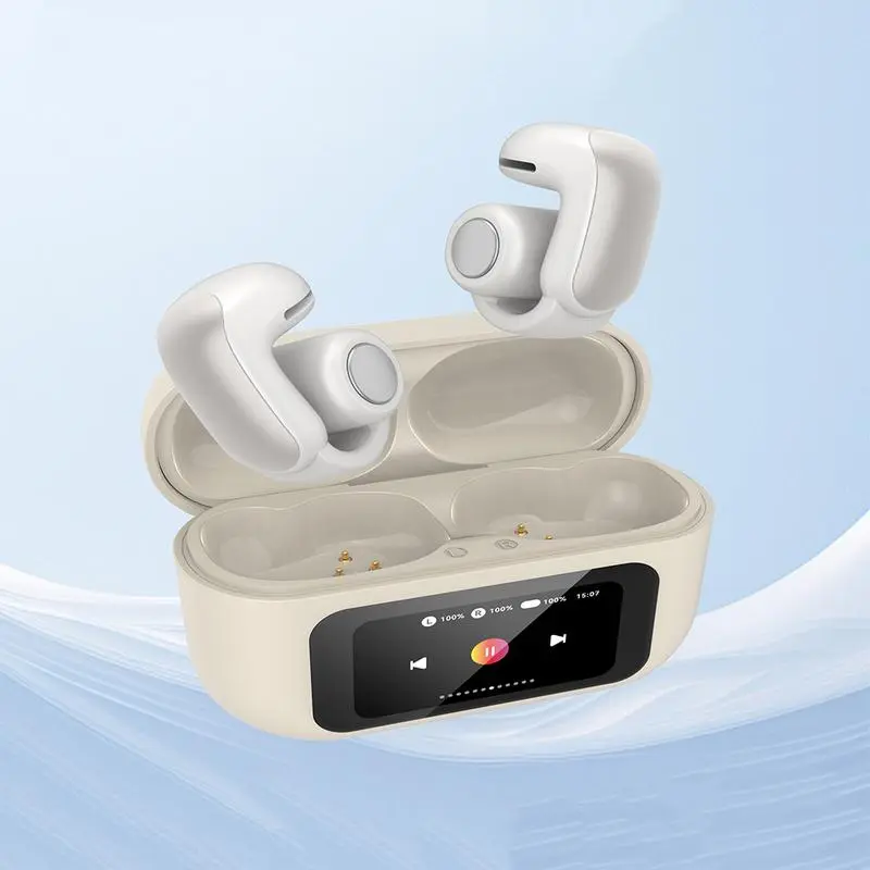 Open Ear Bluetooth Earphones, Earbuds, Music Wireless Earphones, Comfortable Wearing Earbuds Touch Control Built-in Mic Hearphones earbuds 7