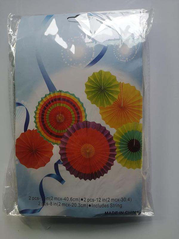 Party Decoration Kit, Reusable Rainbow Party Decorations Hanging Paper Fans Pompoms, Festival Party Decorations, Hanging Swirls, Triangle Bunting Flags for Adults Girls & Boys 5