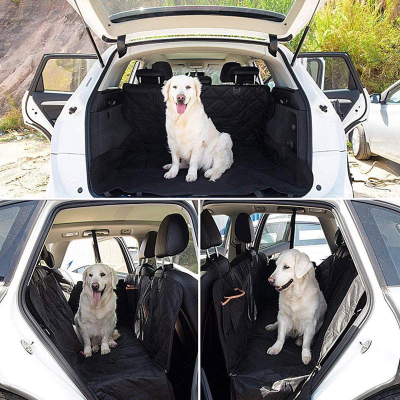 Dog Car Seat Cover Heavy Duty 600D Waterproof Pet Mat Rear Back Seat Hammock - Black, Perfect Size for Most Cars Dog backseat protector Dog car seat cover hammock pet car seat protector dog seat cover Rear seat pet mat for cars pet seat cover 3