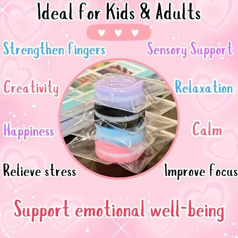Pcs Biscuit Stress Relief Toy, Pinching Biscuit Simulation Squishy Toy, Anxiety Relief Sensory Toy,Soft Decompression Toy, Stress Squeeze Fidget Toys for Kids and Adults, Taba Squishy 7