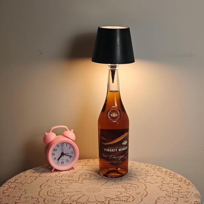 Wireless LED Bottle Lamp – Cordless Touch Control Table Light, Rechargeable USB Mood Lamp for Home, Bar, Restaurant & Outdoor Dining 1