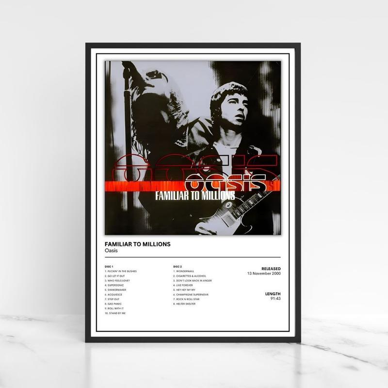 Oasis Full Collection of Album Cover Posters A5 A4 A3 Unframed Decor Print Wall Bands Glossy Photo 2