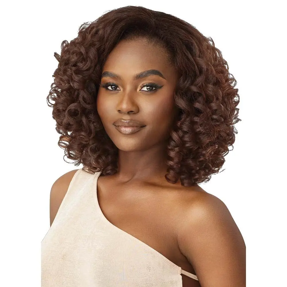 Outre Cypress Half Wig Soft Yaki Hair Roller Set Curls Heat Friendly Synthetic Full Cap