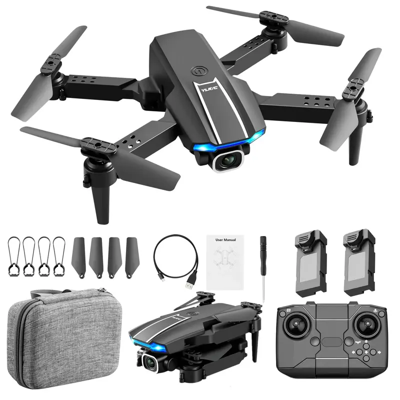 SkyVision Foldable Drone with HD Camera, 360° Stunts, rechargeable Battery & Case - Beginner-Friendly for Aerial Photography & Travel - Charging, Portable 2