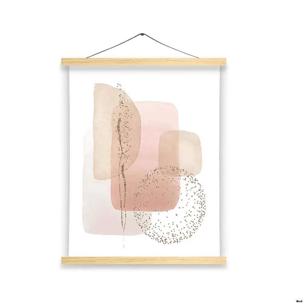 ) Poster with No (Photo Frame Wooden DIY Magnetic Piece 1