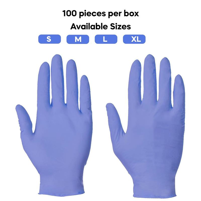 400X 4 Boxes Of 100 Gloves SuperTouch Super Strong Nitrile Gloves Disposable | Blue Surgical Gloves Powder & Latex Free Strong & Flexible Multi Sector Purpose Use Bulk All Sizes 2