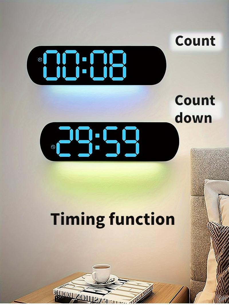 Product Introduction of RAZZAQ MART SHOP Large Digital Wall Clock with Remote Control, Dual Alarm, DST, 10-Level Brightness, LED Night Light, USB Powered, Cordless or Plug-In Use, Ideal for Bedrooms, Living Rooms, or Offices (Batteries Not Included) 16
