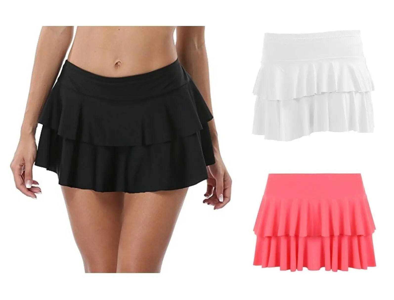 Women's RaRa Frill Elasticated Mini Skirts