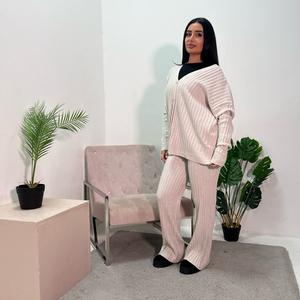 Ladies premium ribbed knitted co ord set onesize uk 6-16