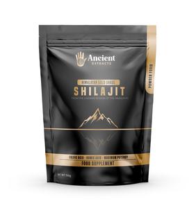 Shilajit Pure Gold Grade Powder 50 Grams - 100 Days Supply - 80% Fulvic Acid - Food Supplement
