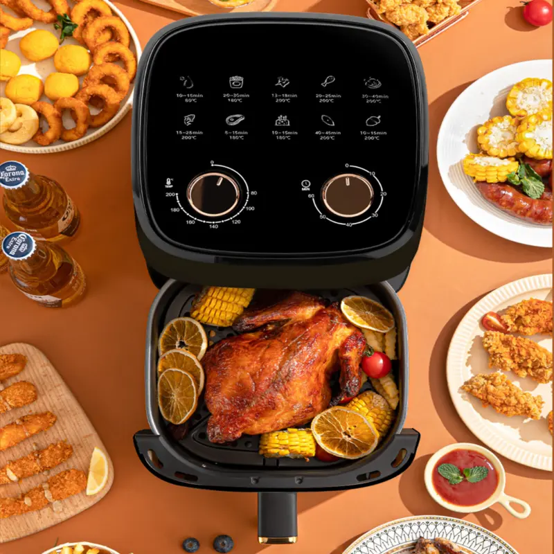 5L Air Fryer transparent New Large Capacity Touch Screen Multifunction mini oven