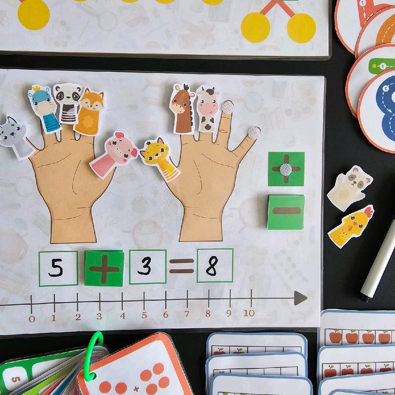 Counting Fingers Number Matching  Activity for Children 1