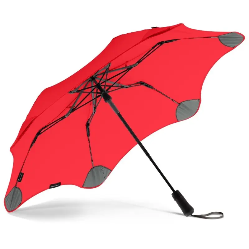 Red Metro Folding Blunt Umbrella 5