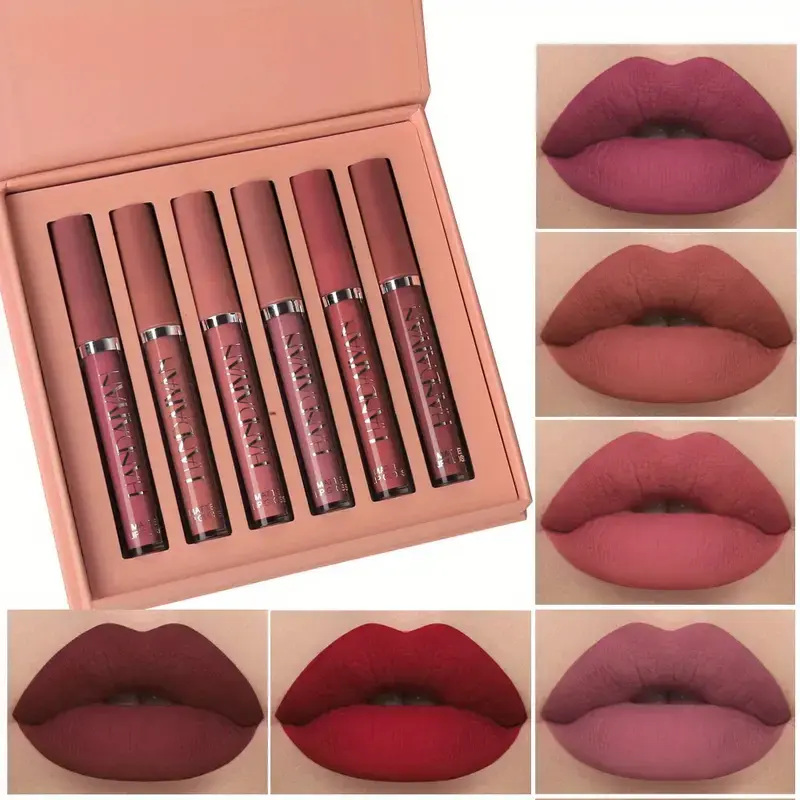 Matte Liquid Lipstick Collection Mother’s Day Gift- Multicolour Shades, Long-Lasting, Waterproof, Non-Stick Velvet Lip Gloss Makeup Cosmetic, Easter Gift 0