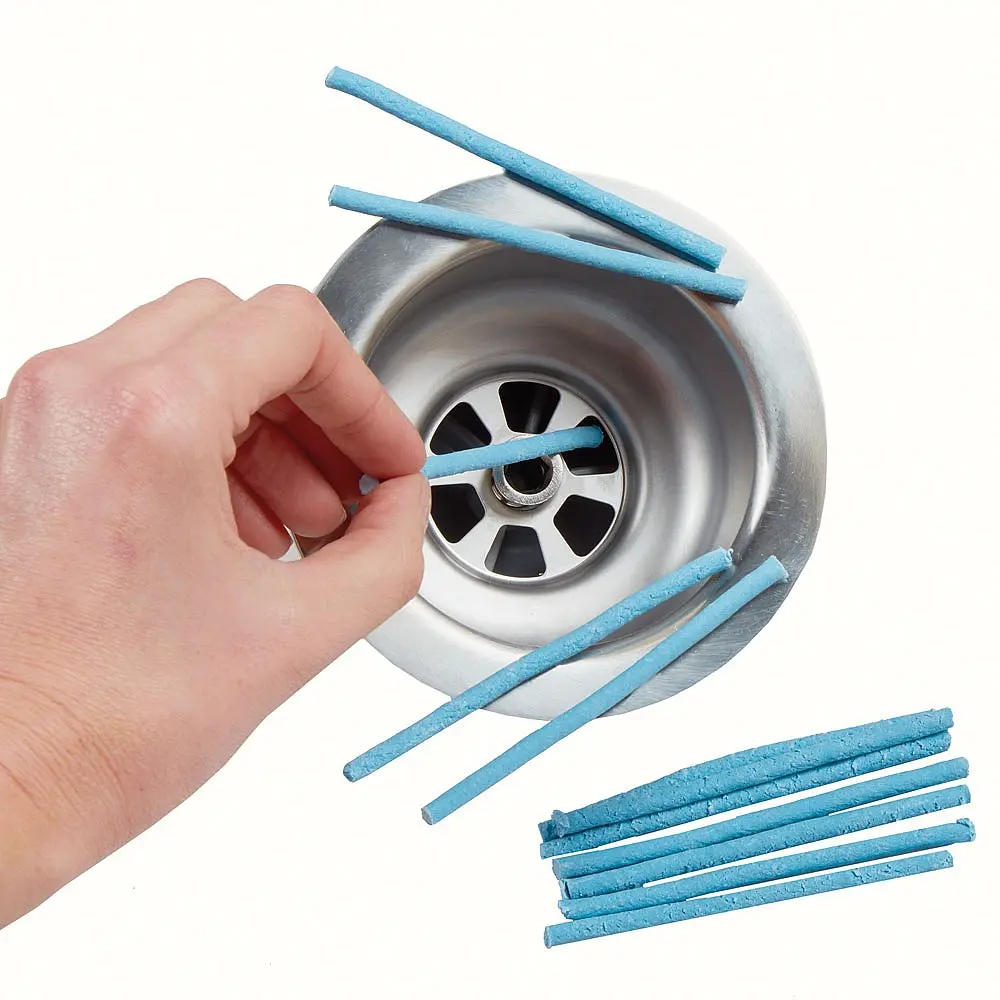 Coopers of Stortford Non-Toxic Solvent-Free Drain Sticks Pack of 12 - Prevents Blocked Drains - Household & Kitchen Drain Cleaner Cleaning