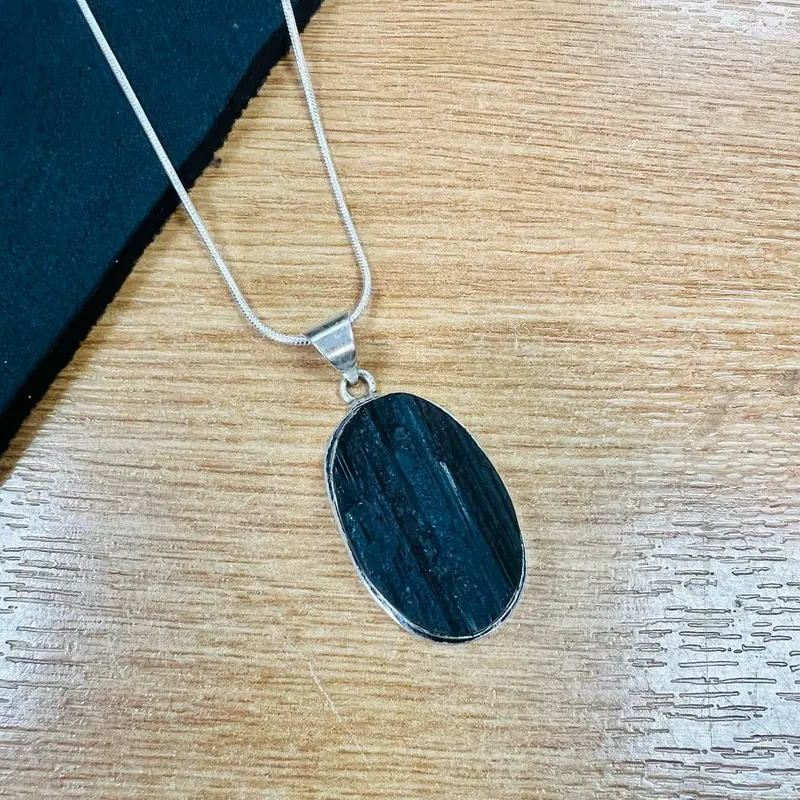 Raw black tourmaline necklace ,raw crystal healing Jewellery, Gift for Him, Gift For Men, Gift For Her 4