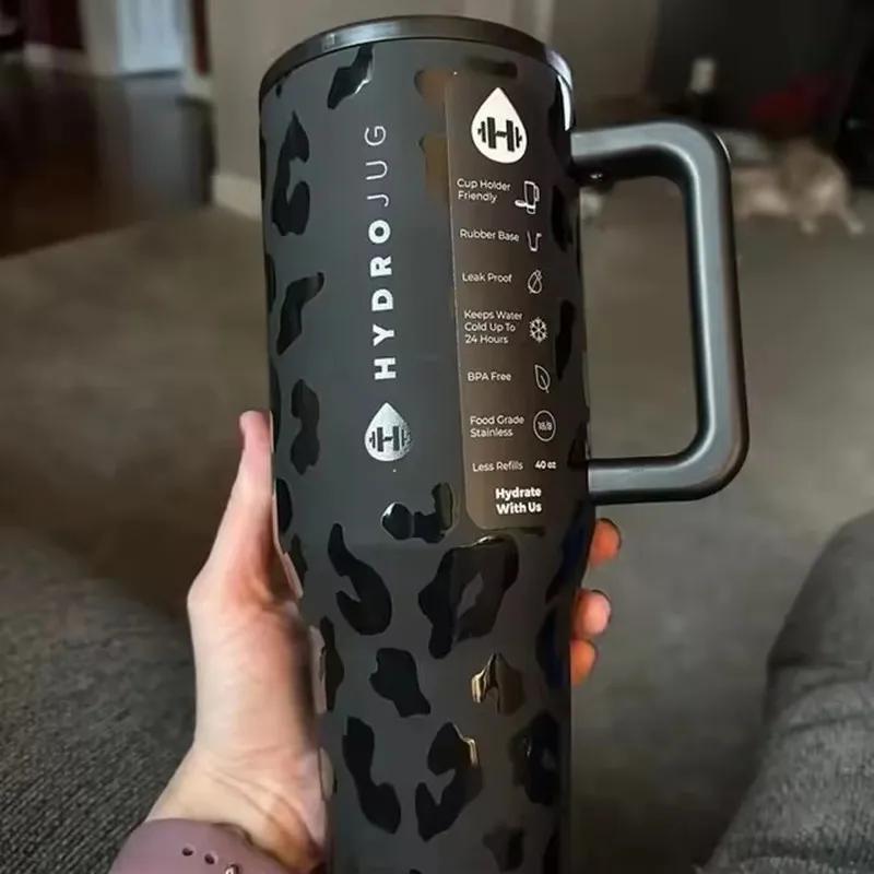 Product Introduction of HydroJug Tumbler 32OZ/40OZ Traveler Straw Lid Stainless Steel Vacuum Insulated Car Mug Double Wall Thermal Iced Travel 16