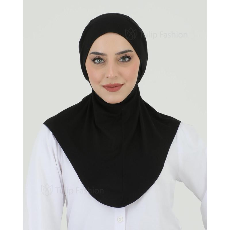 Hijab - Instant Jersey with band - Black 2
