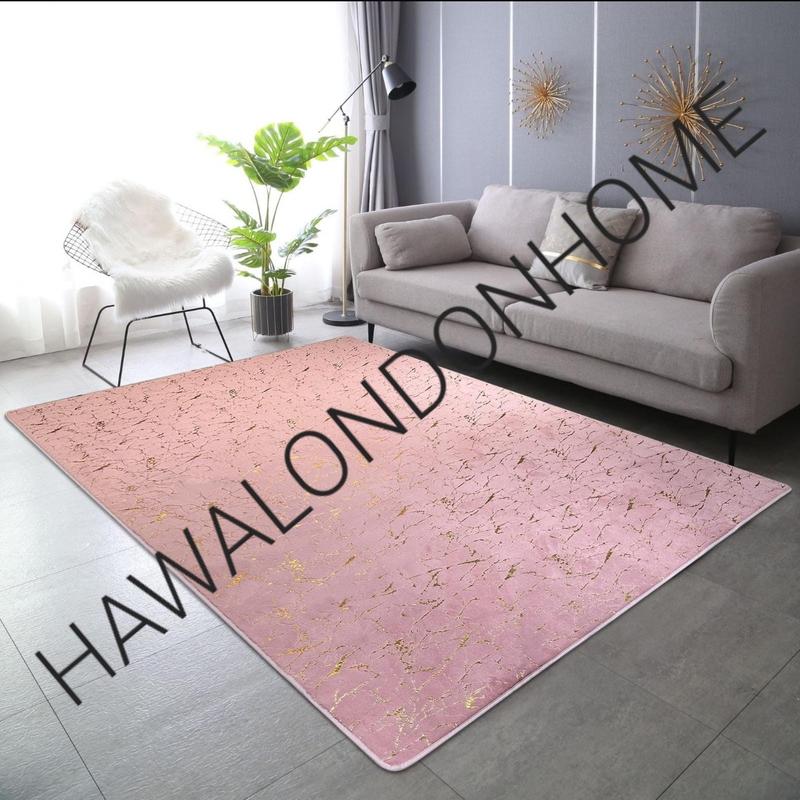 Product Introduction of LUXURY NON SLIP MACHINE WASHABLE MARBLE EFFECT RUGS 90X190CM 160X230CM 190X270CM 7