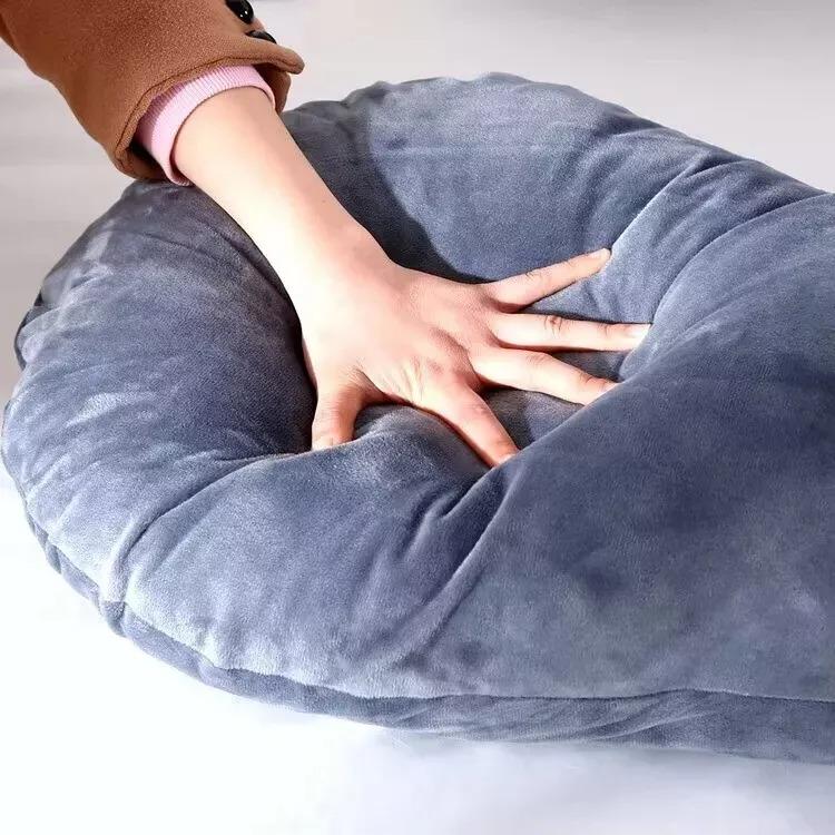 Spark House Pregnancy Pillows for Sleeping, U Shaped Full Body Maternity Pillow with Removable Cover - Support for Back, Legs, Belly, HIPS for Pregnant Women, 57 Inch Pregnancy Pillow for Women, Grey 4