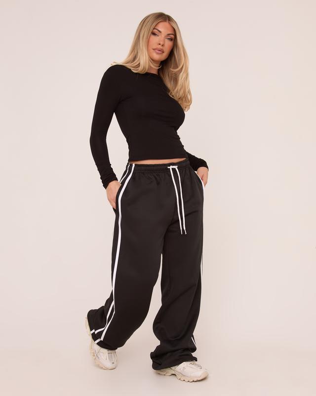 Contrast Stripe Track Pants 1