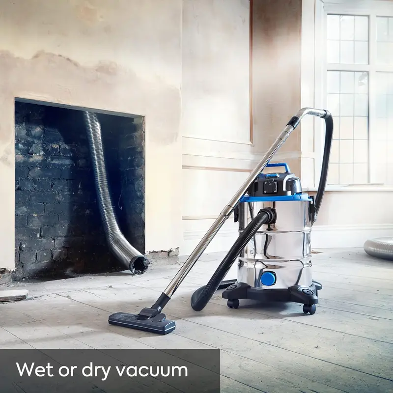 Borderless Brilliance: The Future of Cleaning!. Wet & Dry Cleaner, with Power Take Off Socket, 30 Litre Capacity, 1500W. Purchase of This Product Will Be Given A Beautiful Gift. 1