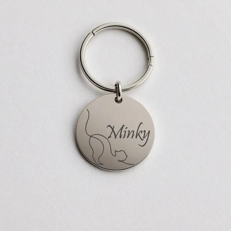 Custom Cat Line Tag 5