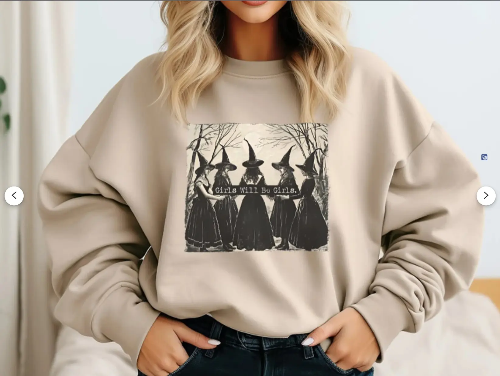 Girls Will Be Girls Witch Shirt, Funny Witch Shirt, Halloween Women Shirt, Witchy Vibes Shirt, Halloween Party Shirt Casual Comfort Cotton Fabric Fit Tee Top Womenswear