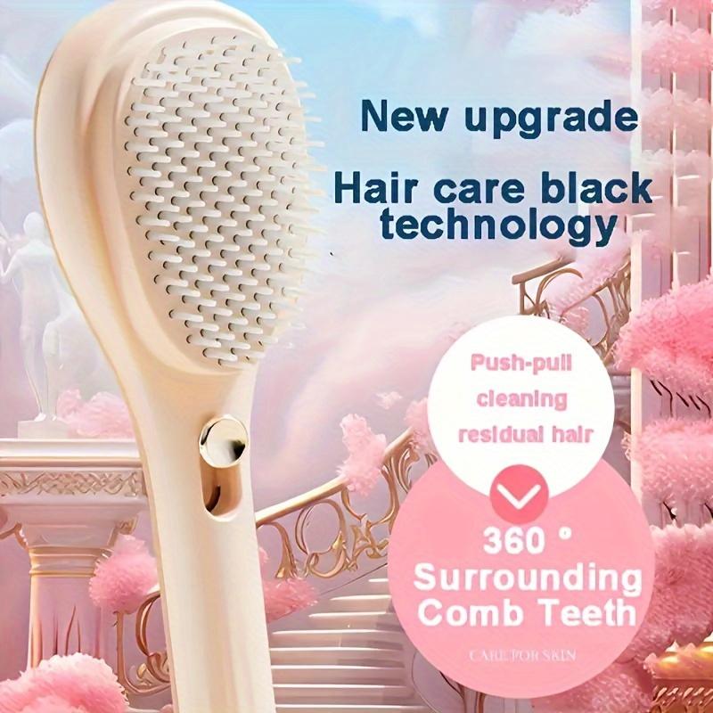 1pcs Magic Retractable Hair Comb-Anti-Static Scalp Massaging & Detangling Brush for All Hair Types Holiday Gift Box Beauty Tool 3