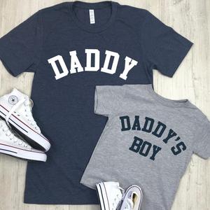 Daddy & Daddy's Boy College Matching T-Shirts (ITEMS SOLD SEPARATELY)
