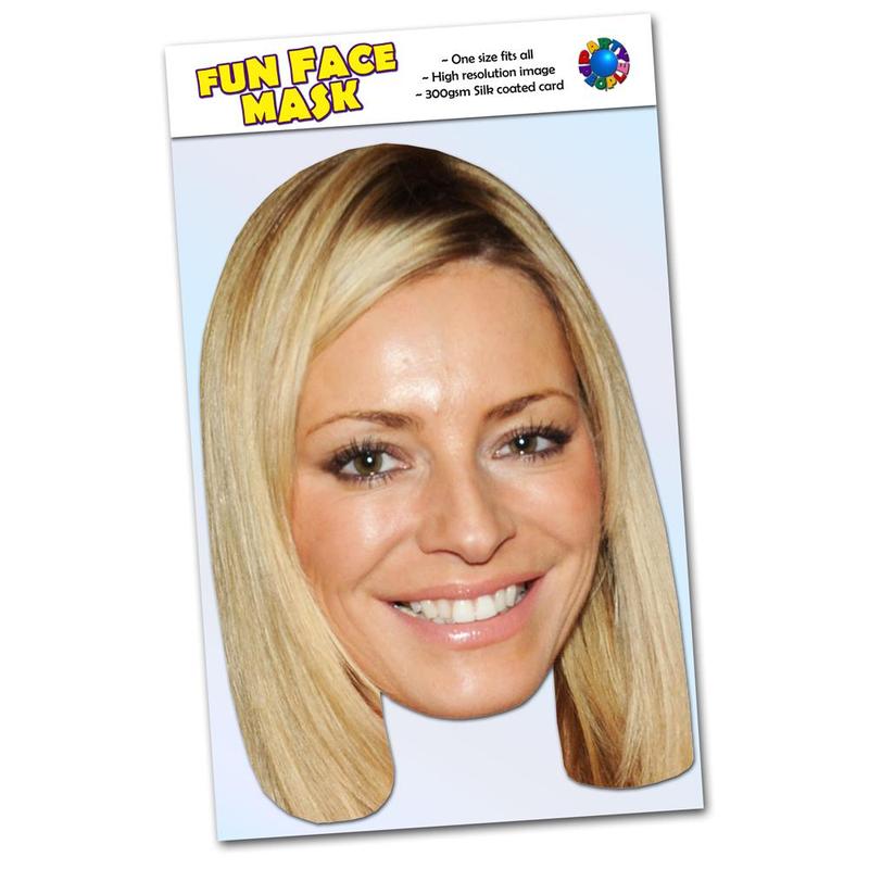 1 x Tess Daly - Celebrity Card Face Mask - Ready To Wear - With optional Desktop Standee 0