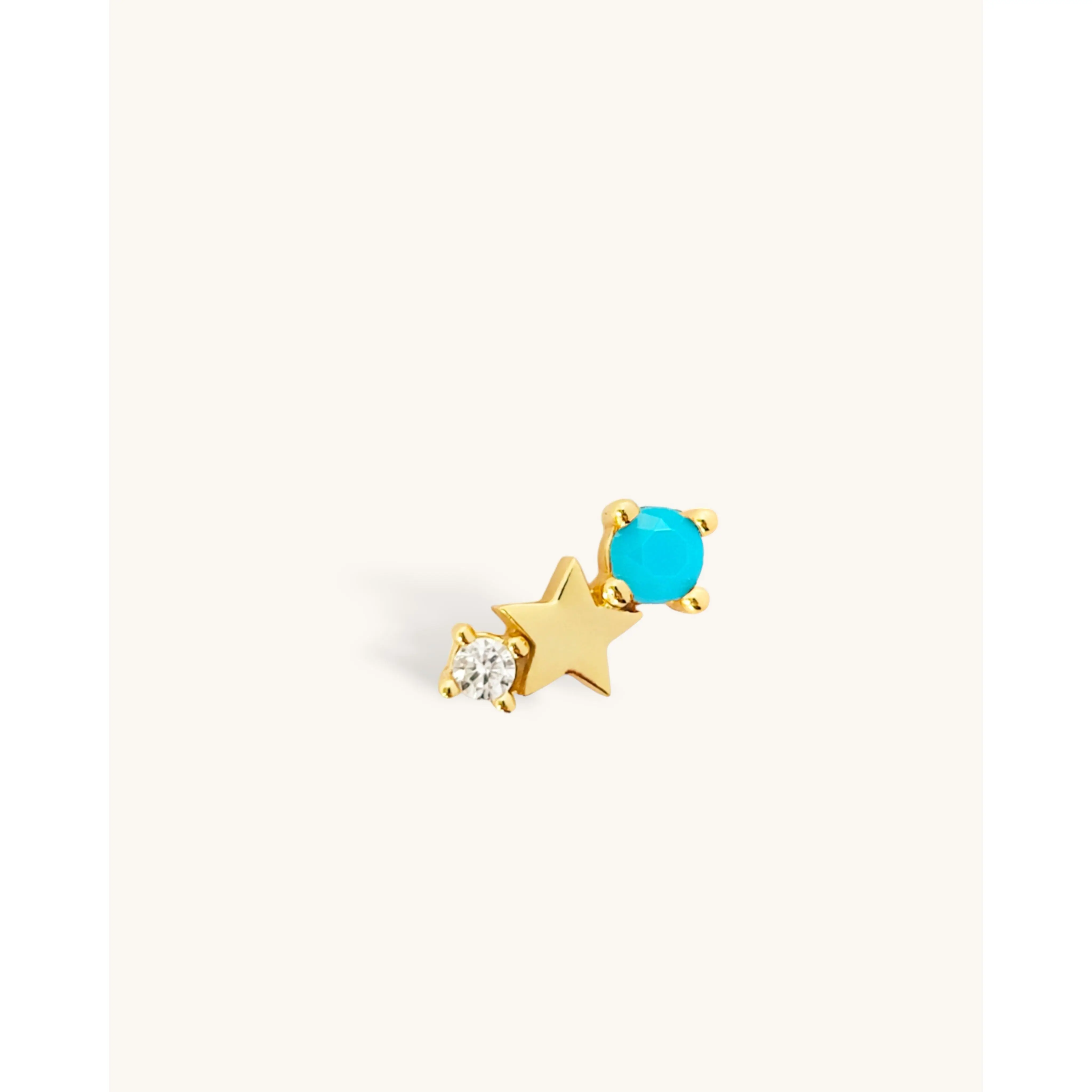 Starry Zodiac Stone Earring • Sagittarius