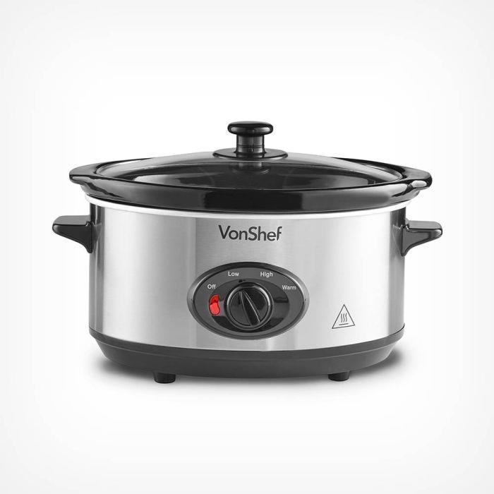 VonShef Stainless Steel 3.5L Slow Cooker【UK SELLER】 1