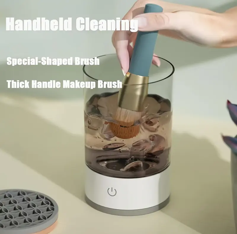 Electric Makeup Brush Cleaner - Clean Your Brushes Easily and Safely Cosmetic Pack Flawless Cleansing 7
