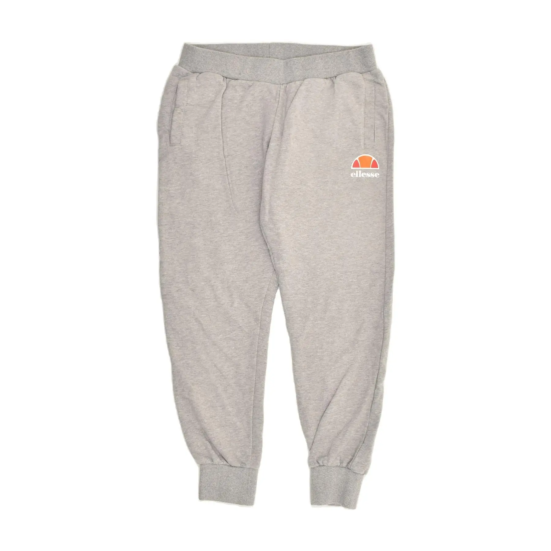 Pre-Owned Vintage ELLESSE Womens Tracksuit Trousers Joggers UK 12 Medium Grey Cotton