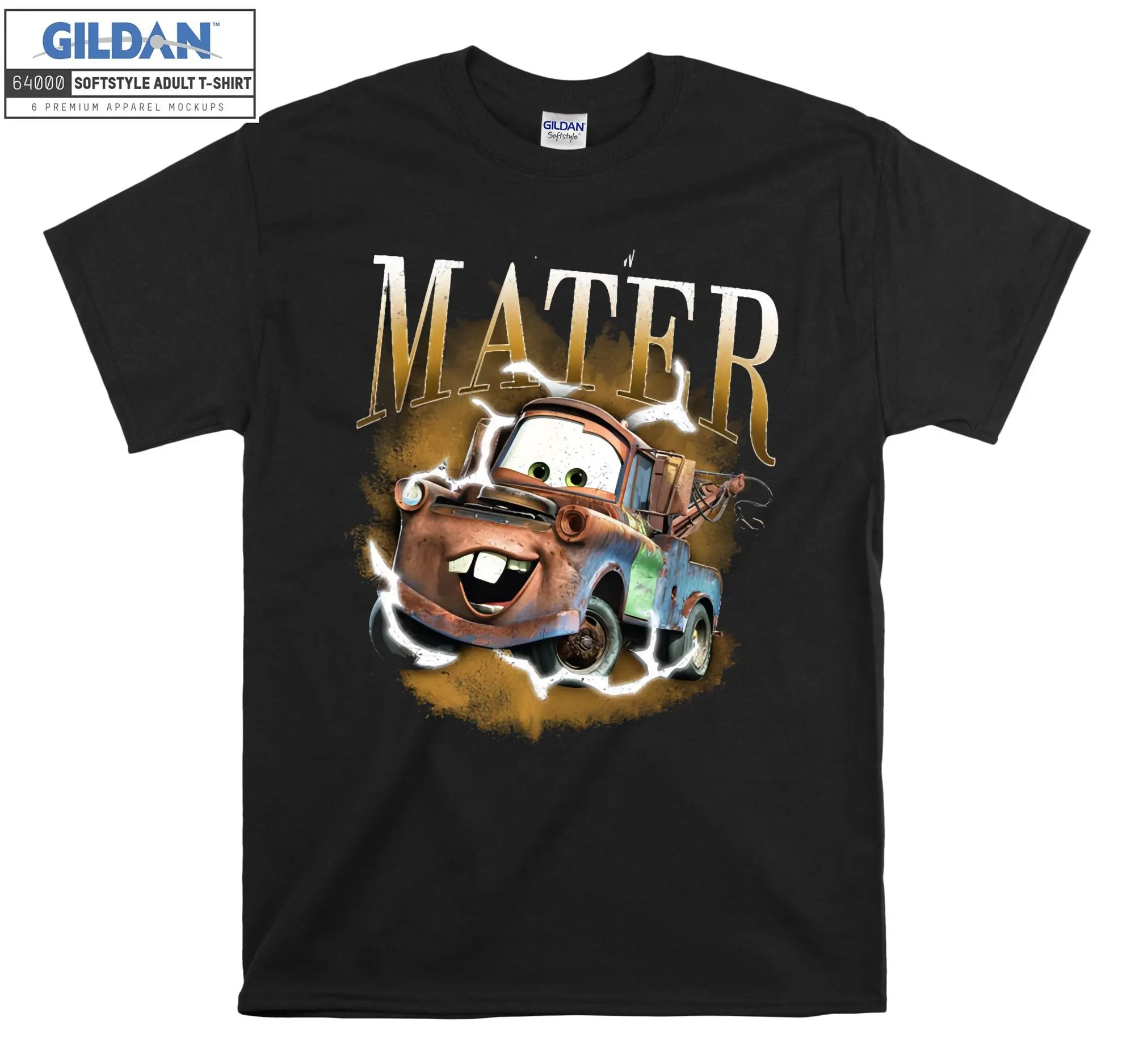 Cars Mater Poster  Men Women Unisex Top T Shirt T-Shirt Tshirt